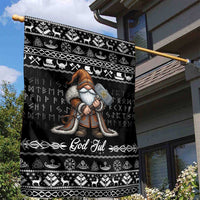 Viking Gnome Christmas Garden Flag Nordic Xmas Spirit Pattern - Wonder Print Shop