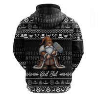 Viking Gnome Christmas Hoodie Nordic Xmas Spirit Pattern - Wonder Print Shop