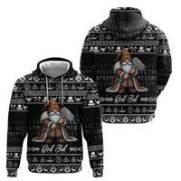 Viking Gnome Christmas Hoodie Nordic Xmas Spirit Pattern - Wonder Print Shop