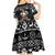 Viking Gnome Christmas Kid Short Sleeve Dress Nordic Xmas Spirit Pattern - Wonder Print Shop