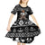 Viking Gnome Christmas Kid Short Sleeve Dress Nordic Xmas Spirit Pattern - Wonder Print Shop