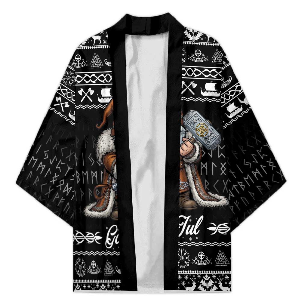 Viking Gnome Christmas Kimono Nordic Xmas Spirit Pattern - Wonder Print Shop