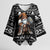 Viking Gnome Christmas Kimono Sleeve Blouse Nordic Xmas Spirit Pattern - Wonder Print Shop