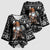 Viking Gnome Christmas Kimono Sleeve Blouse Nordic Xmas Spirit Pattern - Wonder Print Shop