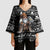 Viking Gnome Christmas Kimono Sleeve Blouse Nordic Xmas Spirit Pattern - Wonder Print Shop