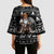 Viking Gnome Christmas Kimono Sleeve Blouse Nordic Xmas Spirit Pattern - Wonder Print Shop
