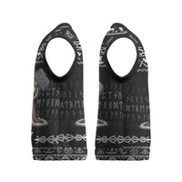 Viking Gnome Christmas Knitted V-Neck Vest Nordic Xmas Spirit Pattern - Wonder Print Shop
