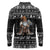 Viking Gnome Christmas Long Sleeve Polo Shirt Nordic Xmas Spirit Pattern - Wonder Print Shop