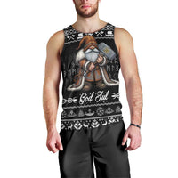 Viking Gnome Christmas Men Tank Top Nordic Xmas Spirit Pattern - Wonder Print Shop