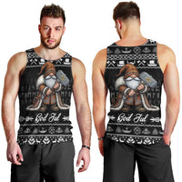 Viking Gnome Christmas Men Tank Top Nordic Xmas Spirit Pattern - Wonder Print Shop
