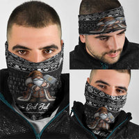 Viking Gnome Christmas Neck Gaiter Nordic Xmas Spirit Pattern - Wonder Print Shop