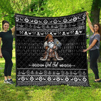 Viking Gnome Christmas Quilt Nordic Xmas Spirit Pattern - Wonder Print Shop