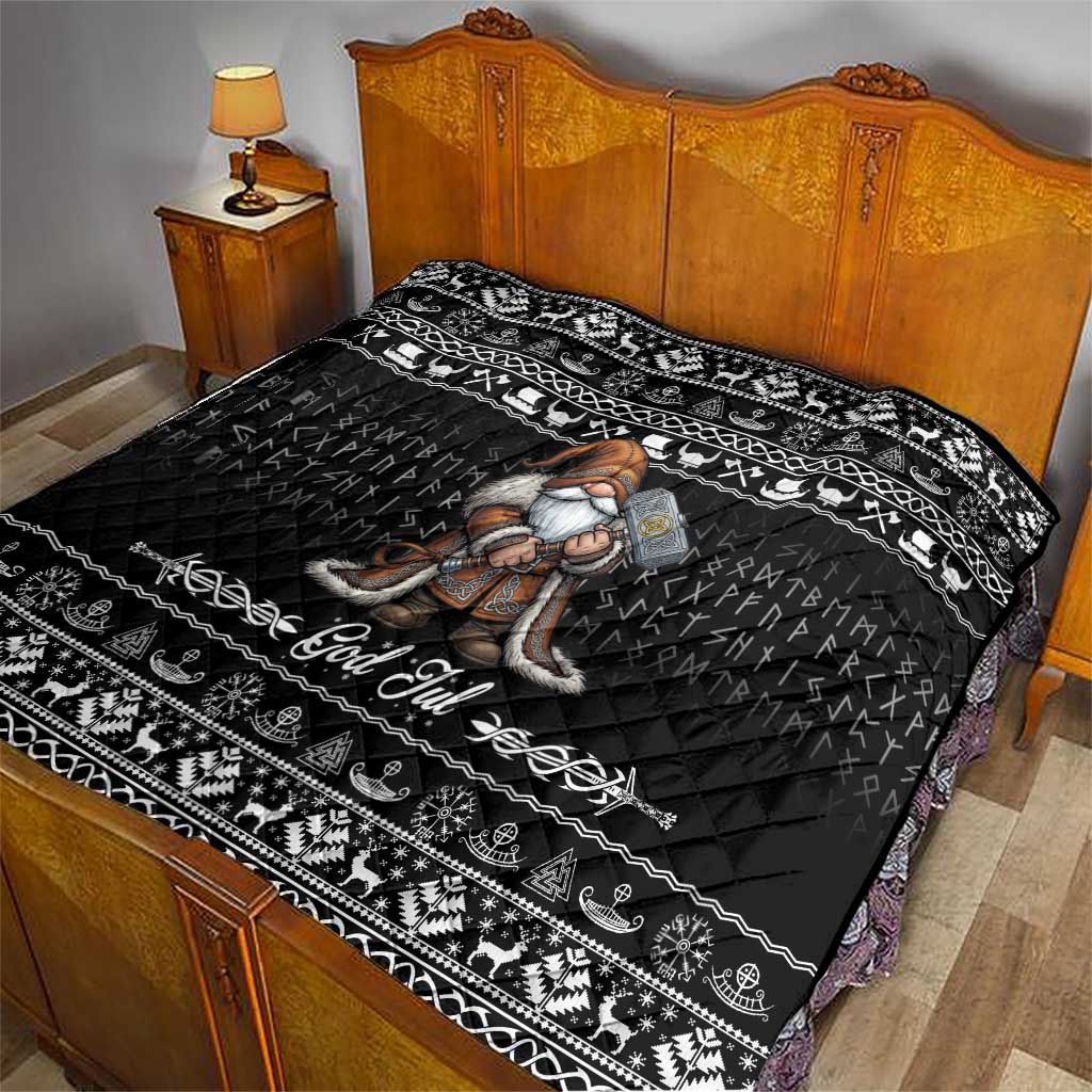 Viking Gnome Christmas Quilt Nordic Xmas Spirit Pattern - Wonder Print Shop