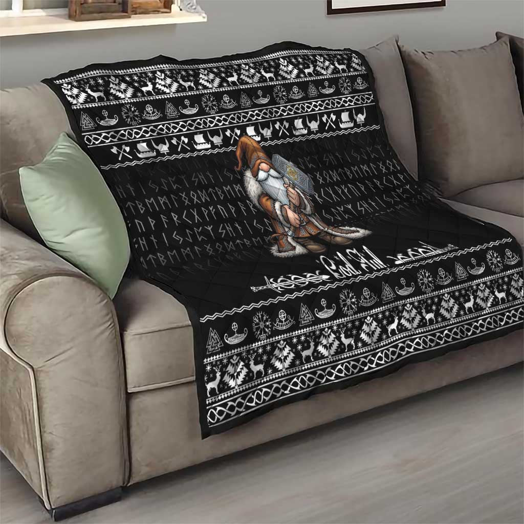 Viking Gnome Christmas Quilt Nordic Xmas Spirit Pattern - Wonder Print Shop