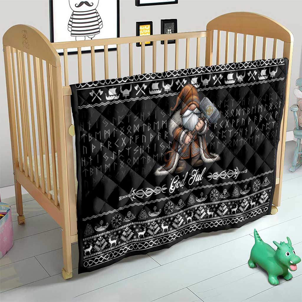 Viking Gnome Christmas Quilt Nordic Xmas Spirit Pattern - Wonder Print Shop