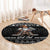 Viking Gnome Christmas Round Carpet Nordic Xmas Spirit Pattern - Wonder Print Shop