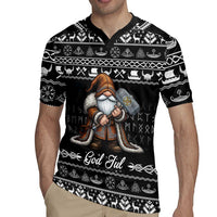 Viking Gnome Christmas Rugby Jersey Nordic Xmas Spirit Pattern - Wonder Print Shop