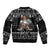 Viking Gnome Christmas Sleeve Zip Bomber Jacket Nordic Xmas Spirit Pattern - Wonder Print Shop