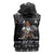 Viking Gnome Christmas Sleeveless Zip Hoodie Nordic Xmas Spirit Pattern - Wonder Print Shop