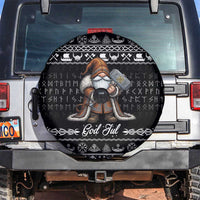 Viking Gnome Christmas Spare Tire Cover Nordic Xmas Spirit Pattern - Wonder Print Shop