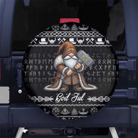 Viking Gnome Christmas Spare Tire Cover Nordic Xmas Spirit Pattern - Wonder Print Shop