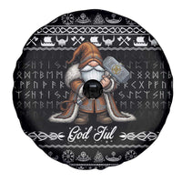 Viking Gnome Christmas Spare Tire Cover Nordic Xmas Spirit Pattern - Wonder Print Shop