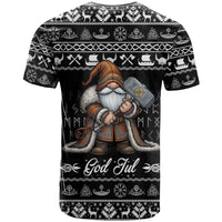 Viking Gnome Christmas T Shirt Nordic Xmas Spirit Pattern - Wonder Print Shop