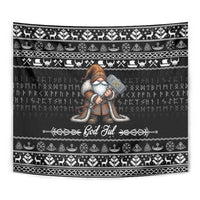 Viking Gnome Christmas Tapestry Nordic Xmas Spirit Pattern - Wonder Print Shop