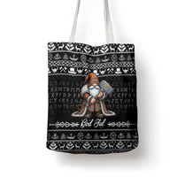 Viking Gnome Christmas Tote Bag Nordic Xmas Spirit Pattern - Wonder Print Shop