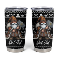 Viking Gnome Christmas Tumbler Cup Nordic Xmas Spirit Pattern - Wonder Print Shop