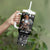 Viking Gnome Christmas Tumbler With Handle Nordic Xmas Spirit Pattern - Wonder Print Shop