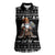 Viking Gnome Christmas Women Sleeveless Polo Shirt Nordic Xmas Spirit Pattern - Wonder Print Shop