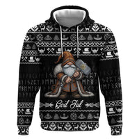 Viking Gnome Christmas Zip Hoodie Nordic Xmas Spirit Pattern - Wonder Print Shop