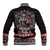 Viking Santa Christmas Baseball Jacket Valhalla-la Nordic Xmas Spirit - Wonder Print Shop