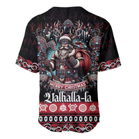 Viking Santa Christmas Baseball Jersey Valhalla-la Nordic Xmas Spirit - Wonder Print Shop