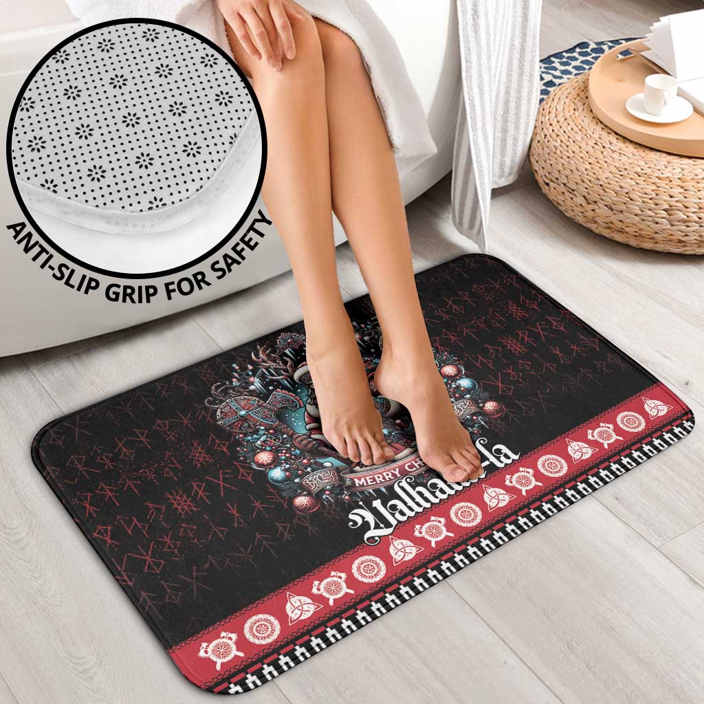 Viking Santa Christmas Bathroom Set Valhalla-la Nordic Xmas Spirit - Wonder Print Shop