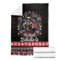 Viking Santa Christmas Blanket Valhalla-la Nordic Xmas Spirit - Wonder Print Shop
