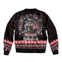 Viking Santa Christmas Bomber Jacket Valhalla-la Nordic Xmas Spirit - Wonder Print Shop