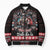 Viking Santa Christmas Bomber Puffer Jacket Valhalla-la Nordic Xmas Spirit - Wonder Print Shop