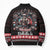 Viking Santa Christmas Bomber Puffer Jacket Valhalla-la Nordic Xmas Spirit - Wonder Print Shop