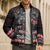 Viking Santa Christmas Bomber Puffer Jacket Valhalla-la Nordic Xmas Spirit - Wonder Print Shop