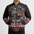 Viking Santa Christmas Bomber Puffer Jacket Valhalla-la Nordic Xmas Spirit - Wonder Print Shop