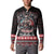 Viking Santa Christmas Button Sweatshirt Valhalla-la Nordic Xmas Spirit - Wonder Print Shop