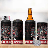 Viking Santa Christmas 4 in 1 Can Cooler Tumbler Valhalla-la Nordic Xmas Spirit - Wonder Print Shop