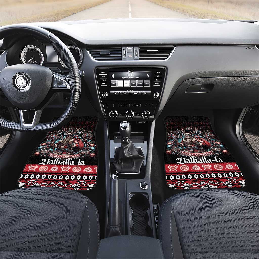 Viking Santa Christmas Car Mats Valhalla-la Nordic Xmas Spirit - Wonder Print Shop