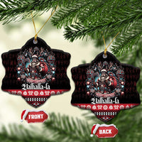 Viking Santa Christmas Ceramic Ornament Valhalla-la Nordic Xmas Spirit - Wonder Print Shop