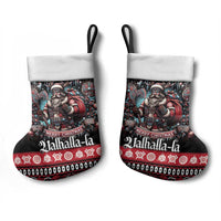 Viking Santa Christmas Stocking Valhalla-la Nordic Xmas Spirit - Wonder Print Shop
