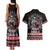 Viking Santa Christmas Couples Matching Tank Maxi Dress and Hawaiian Shirt Valhalla-la Nordic Xmas Spirit - Wonder Print Shop