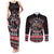 Viking Santa Christmas Couples Matching Tank Maxi Dress and Long Sleeve Button Shirt Valhalla-la Nordic Xmas Spirit - Wonder Print Shop