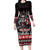Viking Santa Christmas Family Matching Long Sleeve Bodycon Dress and Hawaiian Shirt Valhalla-la Nordic Xmas Spirit - Wonder Print Shop